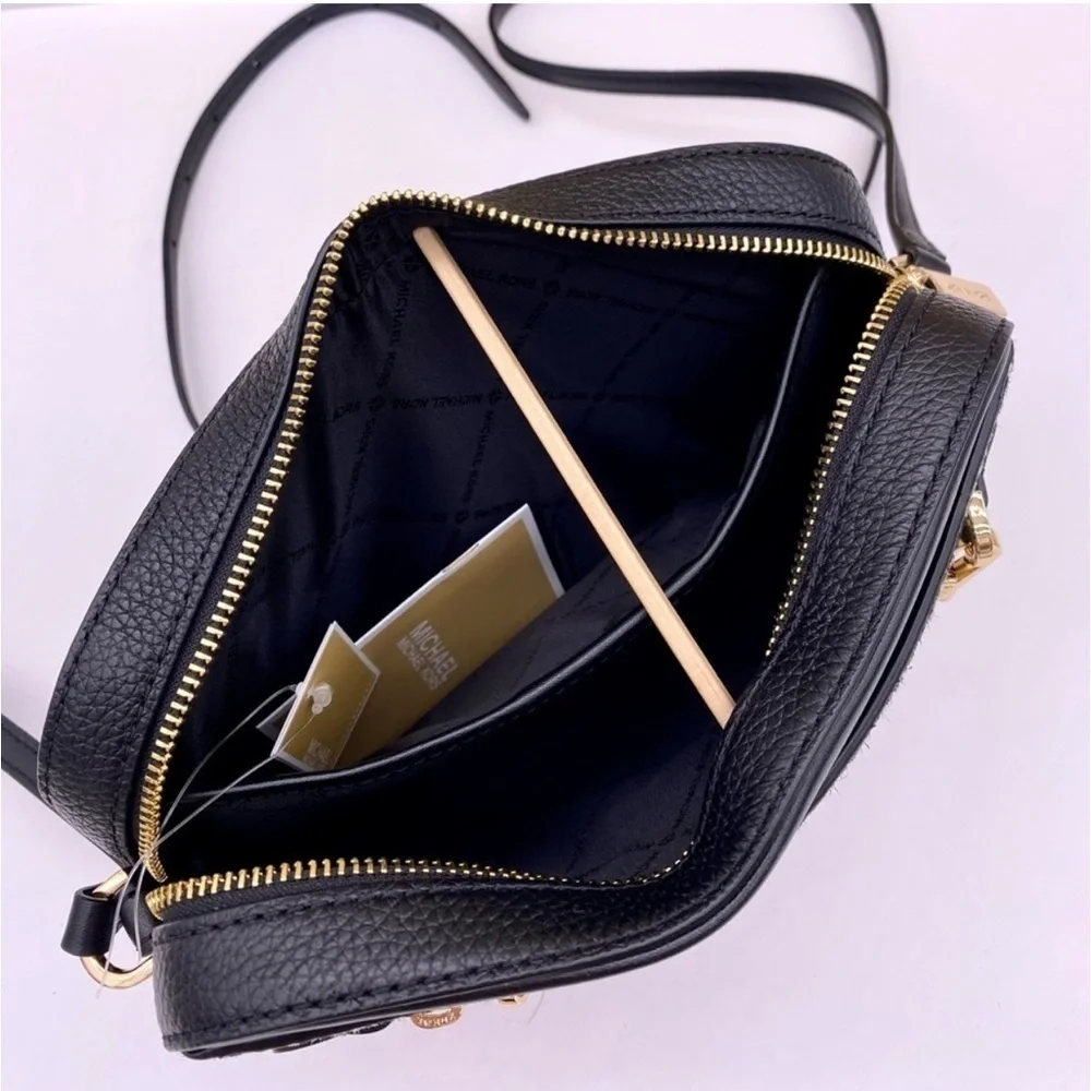 Michael Kors EW Zip Chain Crossbody Bag Black
